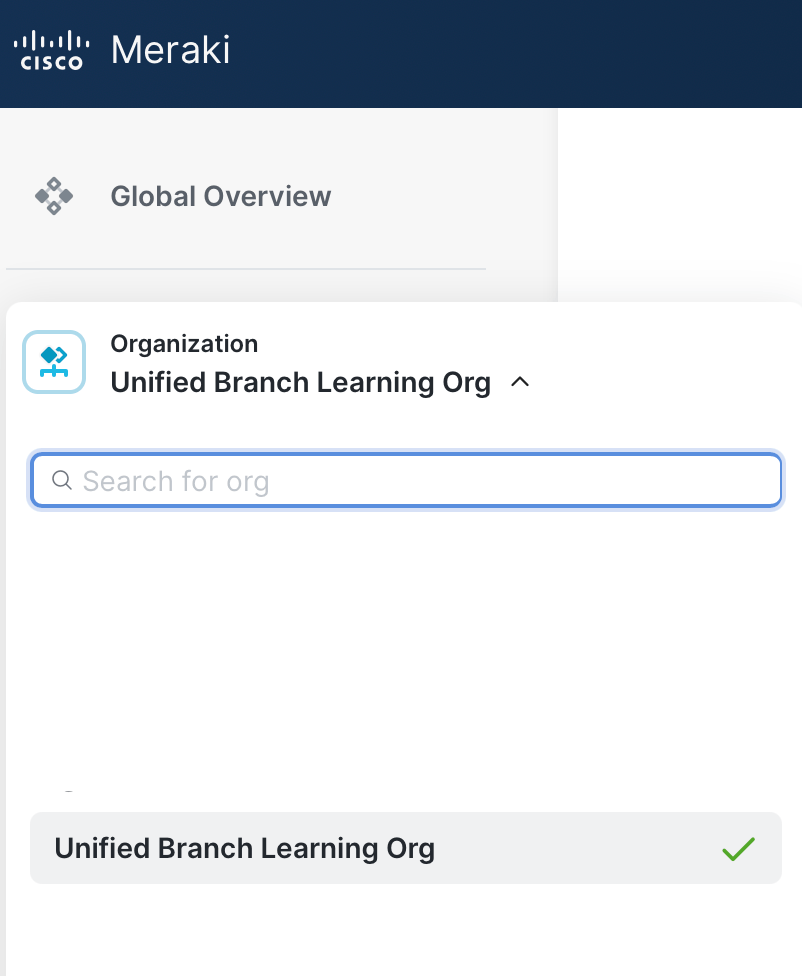 Meraki Dashboard Organizations