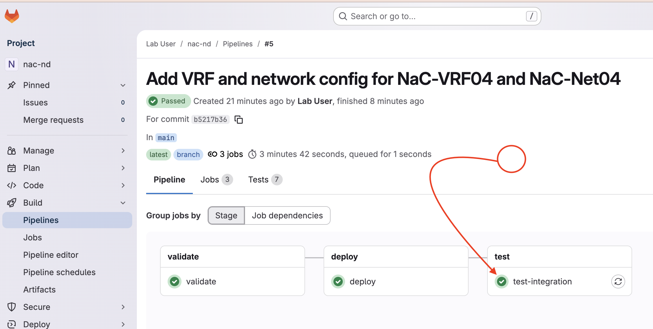 Nexus Dashboard Test Integration