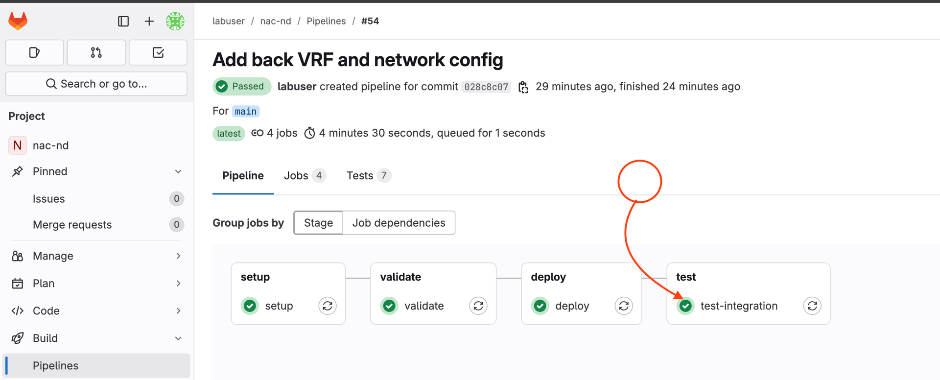 Nexus Dashboard Test Integration