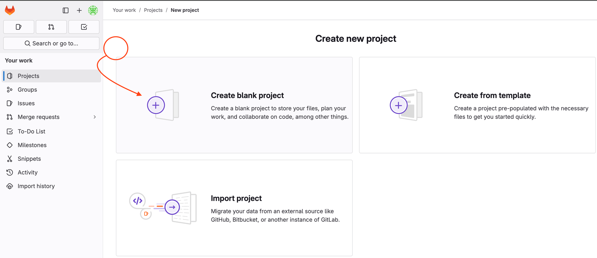 Create Blank Project