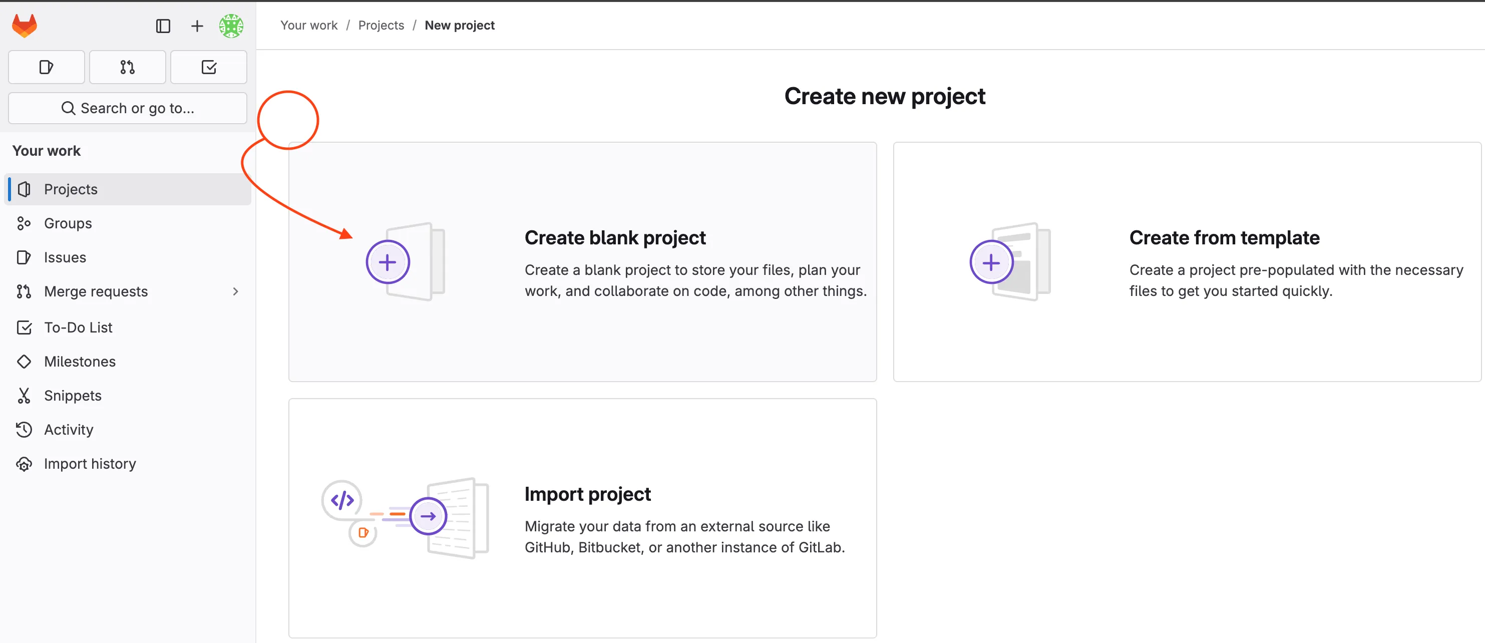 Create Blank Project
