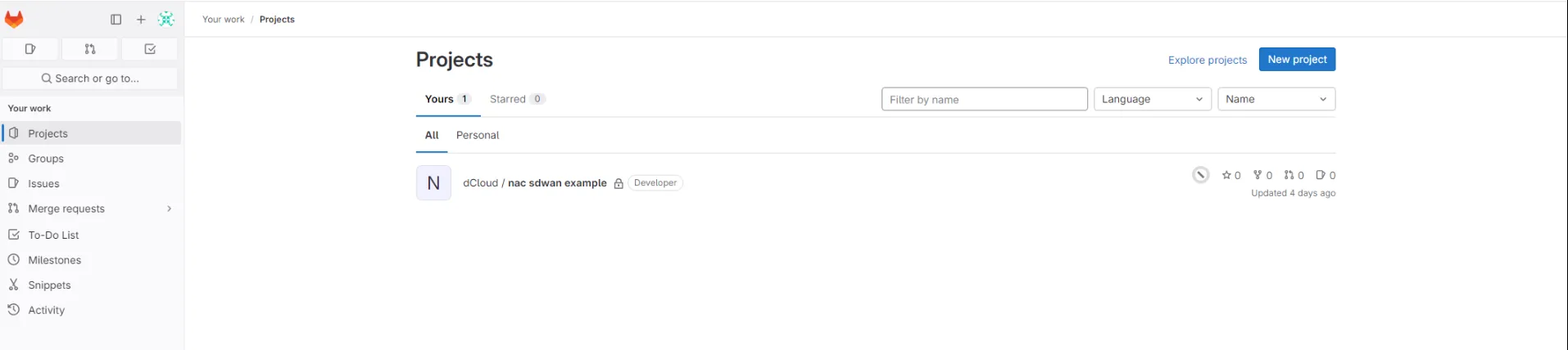 GitLab SD-WAN Project