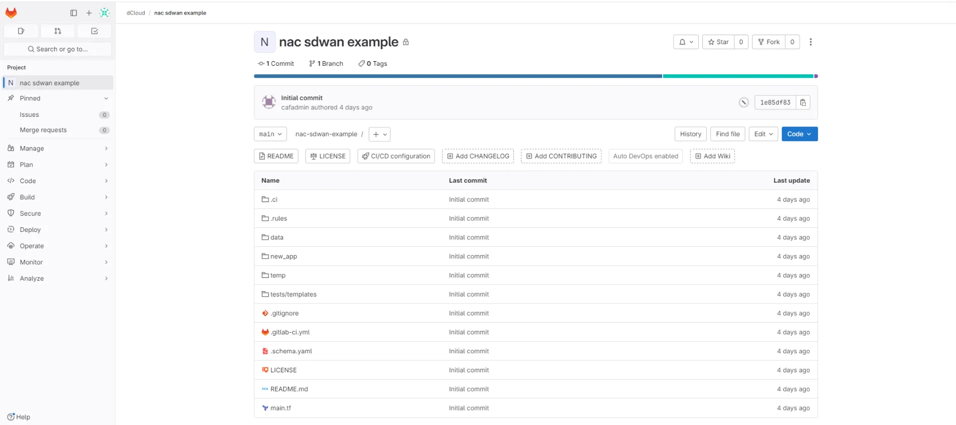 GitLab SD-WAN Project