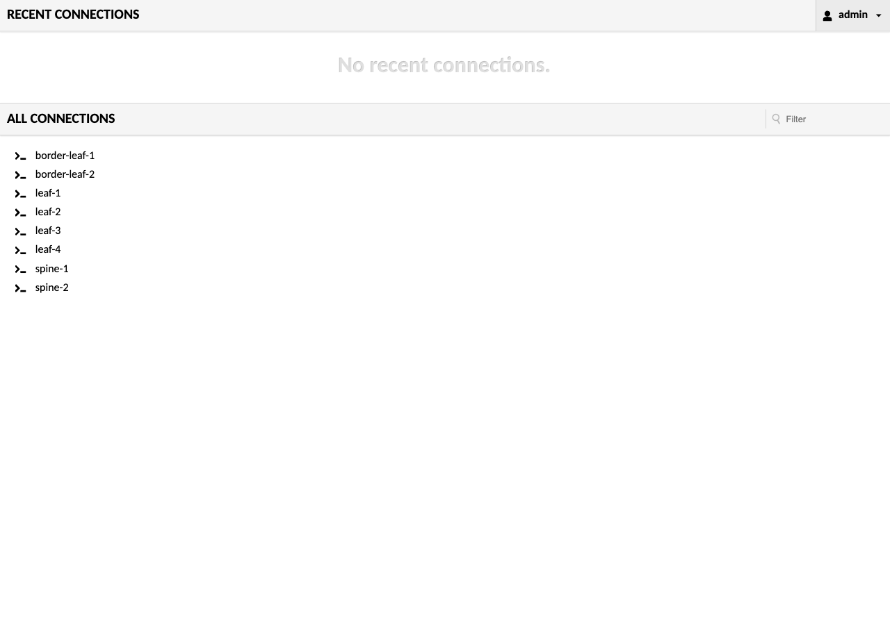 Guacamole Connections Page