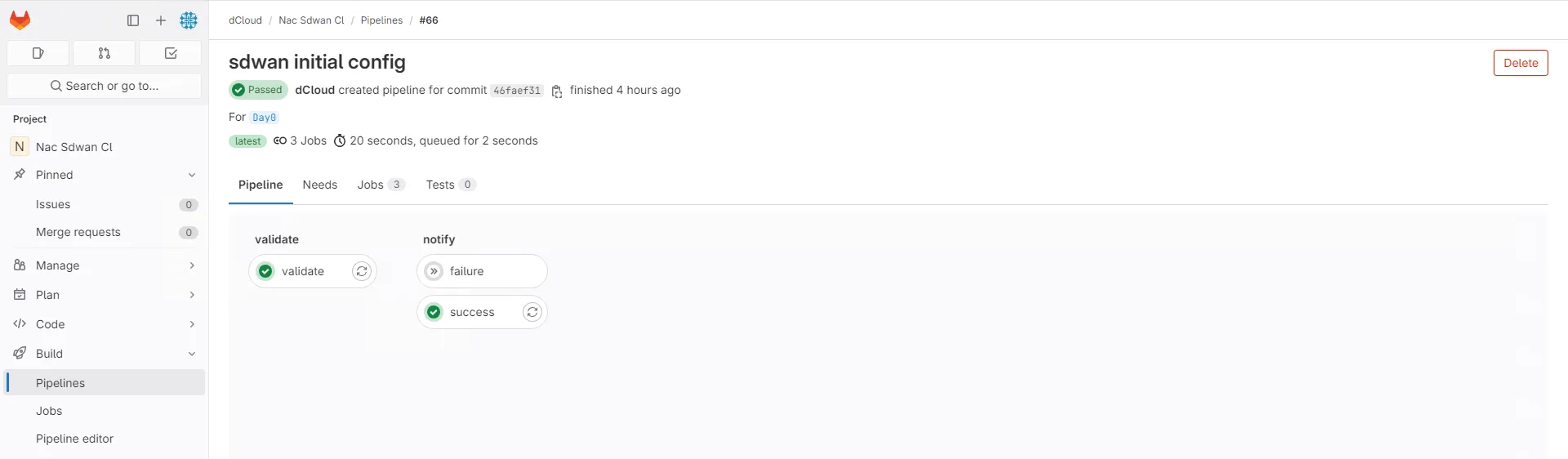 Validation Pipeline Day0